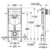 Potinkinio rėmo Grohe ir pakabinamo klozeto Villeroy & Boch Subway 2.0 Direct Flush su Slim dangčiu komplektas