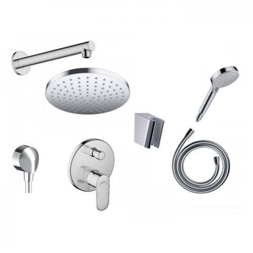 Potinkinis dušo komplektai HANSGROHE Vernis Shape 200 chromas