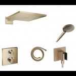 Potinkinis termostatinis dušo 5 in 1 komplektas HANSGROHE Raindance E 300, šveista bronza