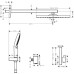 Potinkinis termostatinis dušas 8 in 1 komplektas HANSGROHE Raindance Select E 1jet, 27939670