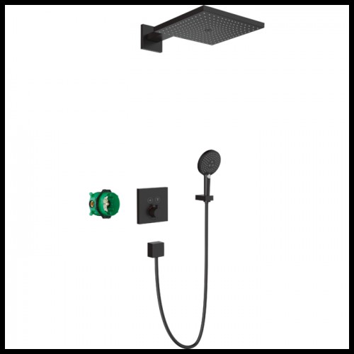 Potinkinis termostatinis dušas 8 in 1 komplektas HANSGROHE Raindance Select E 1jet, 27939670