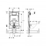 WC potinkinis rėmas GEBERIT Duofix 111.796.00.1