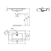 Ideal Standard Tempo 80 cm (800 x 440 x 550 mm) pakabinama spintelė su praustuvu 