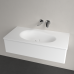 Baldinis praustuvas Villeroy & Boch Antao 100x50 cm, Stone White, be skylės maišytuvui, CeramicPlus Baldinis praustuvas Villeroy & Boch Antao 100x50 cm, Stone White, be skylės maišytuvui, CeramicPlus