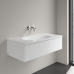 Baldinis praustuvas Villeroy & Boch Antao 100x50 cm, Stone White, be skylės maišytuvui, CeramicPlus Baldinis praustuvas Villeroy & Boch Antao 100x50 cm, Stone White, be skylės maišytuvui, CeramicPlus