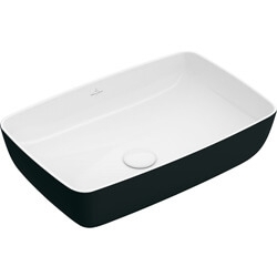 Pastatomas praustuvas Villeroy & Boch Artis 58x38 cm, stačiakampis, TitanCeram (Coal Black / Juoda) Pastatomas praustuvas Villeroy & Boch Artis 58x38 cm, stačiakampis, TitanCeram (Coal Black / Juoda)