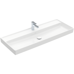 Praustuvas Villeroy & Boch Collaro 120x47 cm, su 1 centre esančia skyle maišytuvui, CeramicPlus danga