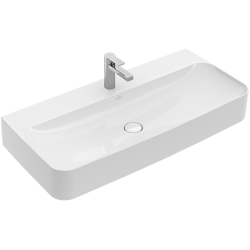 Praustuvas Villeroy & Boch Finion 100x47 cm, su 1 skyle centre, CeramicPlus danga Praustuvas Villeroy & Boch Finion 100x47 cm, su 1 skyle centre, CeramicPlus danga