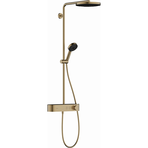 Termostatinė dušo sistema Hansgrohe Pulsify S, 260 1jet EcoSmart, 24221140, šlifuotos bronzos Termostatinė dušo sistema Hansgrohe Pulsify S, 260 1jet EcoSmart, 24221140, šlifuotos bronzos