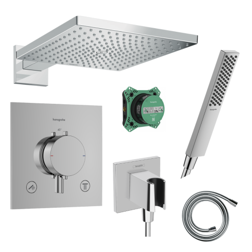 Potinkinė dušo sistema Hansgrohe Raindance E Chromas