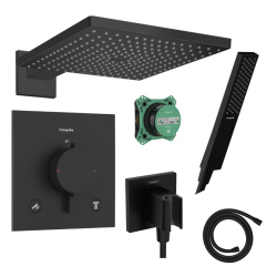 Potinkinė dušo sistema Hansgrohe Raindance E Matinė Juoda Potinkinė dušo sistema Hansgrohe Raindance E Matinė Juoda