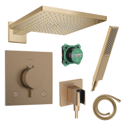 Potinkinė dušo sistema Hansgrohe Raindance E Brūžinta Bronza Potinkinė dušo sistema Hansgrohe Raindance E Brūžinta Bronza