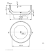 Laisvai pastatoma apvali vonia Sanycces Arc Ø130 cm Laisvai pastatoma apvali vonia Sanycces Arc Ø130 cm