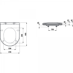 Pakabinamas unitazas Laufen Pro Compact Rimless su dangčiu