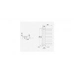 Elektirinis Rankšluosčių džiovintuvas PMH Theia, 50x94 cm, juoda