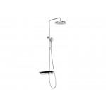 Termostatinė dušo sistema su Stop funkcija ir lentynėle Ravak TE 094.01, chromo / juoda, X070162 Termostatinė dušo sistema su Stop funkcija ir lentynėle Ravak TE 094.01, chromo / juoda, X070162