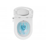 Pakabinamas klozetas Ravak  UNI chrome su bidė funkcija ir lėtaeigiu dangčiu