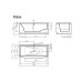 Vispool akmens masės vonia Relax 169x81 mm