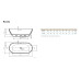 Akmens masės vonia Rondo 150 x 75cm Akmens masės vonia Rondo 150 x 75cm