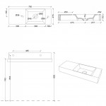 Praustuvas Alice Ceramica Spy 75x27