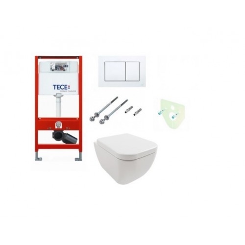Tece rėmas su baltu vandens nuleidimo mygtuku ir klozetu Hatria Bianca Pure Rimless su Soft close dangčiu Tece rėmas su baltu vandens nuleidimo mygtuku ir klozetu Hatria Bianca Pure Rimless su Soft close dangčiu
