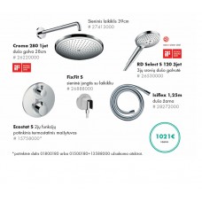 Potinkinis Hansgrohe dušo sistemos komplektas 6 in 1