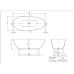 Villeroy & Boch Antao laisvai pastatoma Quaryl vonia 170x75 cm, balta Villeroy & Boch Antao laisvai pastatoma Quaryl vonia 170x75 cm, balta