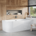 Villeroy & Boch Loop & Friends prie sienos montuojama akrilinė vonia 170x75 cm, dešinė, Alpių balta Villeroy & Boch Loop & Friends prie sienos montuojama akrilinė vonia 170x75 cm, dešinė, Alpių balta
