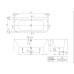 Villeroy & Boch Architectura prie sienos glaudžiama akrilinė vonia 170x75 cm, Alpių balta