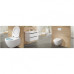 Pakabinamas WC komplektas Villeroy & Boch Subway 2.0 DirectFlush su rėmu, chromo mygtuku ir plonu SoftClose dangčiu
