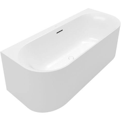 Villeroy & Boch Loop & Friends prie sienos montuojama akrilinė vonia 170x75 cm, kairė, matinė balta Villeroy & Boch Loop & Friends prie sienos montuojama akrilinė vonia 170x75 cm, kairė, matinė balta