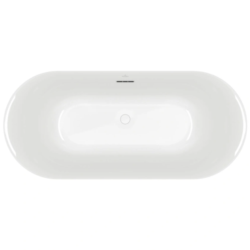 Villeroy & Boch Loop & Friends laisvai pastatoma akrilinė vonia 180x80 cm, ovali, balta Villeroy & Boch Loop & Friends laisvai pastatoma akrilinė vonia 180x80 cm, ovali, balta