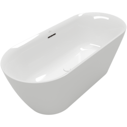 Villeroy & Boch Loop & Friends laisvai pastatoma akrilinė vonia 170x75 cm, ovali, Alpių balta Villeroy & Boch Loop & Friends laisvai pastatoma akrilinė vonia 170x75 cm, ovali, Alpių balta