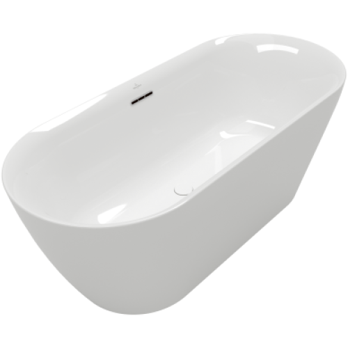 Villeroy & Boch Loop & Friends laisvai pastatoma akrilinė vonia 170x75 cm, ovali, Alpių balta