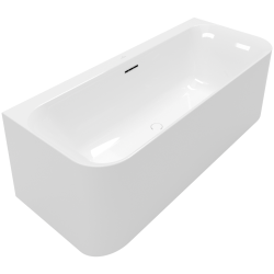 Villeroy & Boch Loop & Friends prie sienos glaudžiama akrilinė vonia 180x80 cm, Alpių balta Villeroy & Boch Loop & Friends prie sienos glaudžiama akrilinė vonia 180x80 cm, Alpių balta
