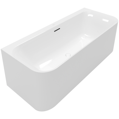Villeroy & Boch Loop & Friends prie sienos glaudžiama akrilinė vonia 180x80 cm, Alpių balta Villeroy & Boch Loop & Friends prie sienos glaudžiama akrilinė vonia 180x80 cm, Alpių balta