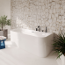 Villeroy & Boch Loop & Friends prie sienos glaudžiama akrilinė vonia 180x80 cm, Alpių balta Villeroy & Boch Loop & Friends prie sienos glaudžiama akrilinė vonia 180x80 cm, Alpių balta