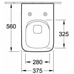 Villeroy & Boch potinkinis WC komplektas su VENTICELLO WC soft close dangčiu