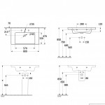 Villeroy & Boch praustuvas Subway 3.0 800 x 470  Su ceramic plus danga