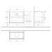 Apatinė spintelė praustuvui Villeroy & Boch Skyla 80 cm Apatinė spintelė praustuvui Villeroy & Boch Skyla 80 cm