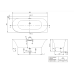 Villeroy & Boch Loop & Friends prie sienos montuojama akrilinė vonia 180x80 cm, dešinė, Alpių balta