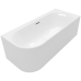 Villeroy & Boch Loop & Friends prie sienos montuojama akrilinė vonia 180x80 cm, dešinė, Alpių balta