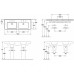 Dvigubas praustuvas Villeroy & Boch Subway 2.0 130x47 cm Dvigubas praustuvas Villeroy & Boch Subway 2.0 130x47 cm