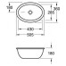 Villeroy&Boch po stalviršiu montuojamas praustuvas 420x285 Loop&Friends 61611001