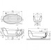 Villeroy & Boch Aveo laisvai pastatoma vonia 190x95 cm Villeroy & Boch Aveo laisvai pastatoma vonia 190x95 cm