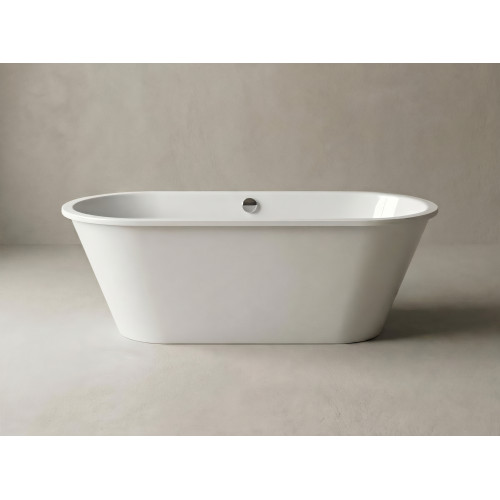 Akmens masės vonia ACCENT 1670 x 710 mm, be perlajos, balta Akmens masės vonia ACCENT 1670 x 710 mm, be perlajos, balta