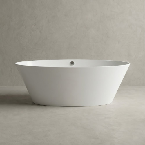 Akmens masės vonia BEIRA 2 (1855x783mm) balta spalva be perlajos Akmens masės vonia BEIRA 2 (1855x783mm) balta spalva be perlajos