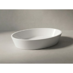 Akmens masės praustuvas Vispool D2, 785x395x140mm, baltas Akmens masės praustuvas Vispool D2, 785x395x140mm, baltas
