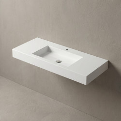 Akmens masės praustuvas Vispool F-1000, 1000x450x90 mm, baltas Akmens masės praustuvas Vispool F-1000, 1000x450x90 mm, baltas