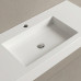Akmens masės praustuvas Vispool F-1000, 1000x450x90 mm, su krašteliu, baltas